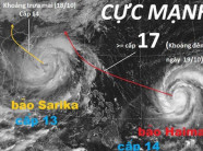 Xuất hiện siêu bão Haima, nguy cơ bão chồng bão xảy ra