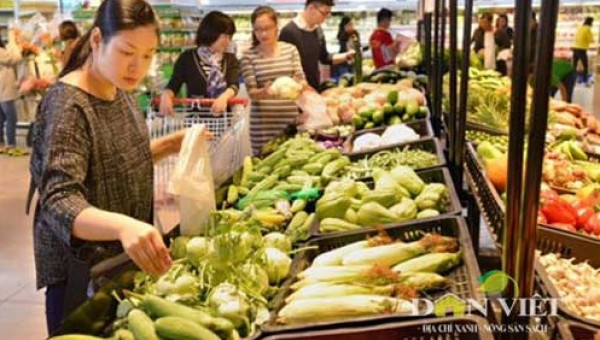 40% nông sản sạch phân phối qua kênh hiện đại