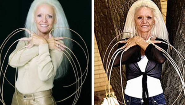 Hành trình 30 năm nuôi bộ móng tay dài nhất thế giới của cụ bà người Mỹ