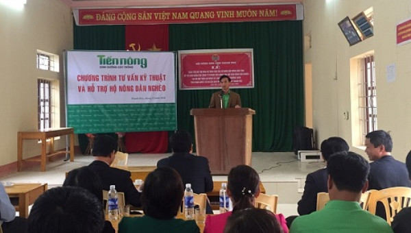 Tiến Nông đồng hành cùng nông dân nghèo - Thắp sáng tương lai.