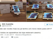 Xuất hiện “thánh lầy” 2017: vào cửa hàng điện thoại đổi hết hình nền thành ảnh selfie bựa của mình