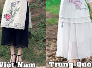 Mạng Trung Quốc tràn ngập váy giống hệt 'áo dài cách tân' Việt Nam