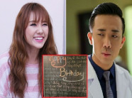 Tặng quà sinh nhật cho Trấn Thành nhưng ai cũng choáng khi nhìn lời chúc của Hari Won