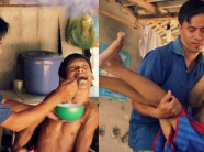 Người đàn ông ở rể chăm sóc mẹ vợ bệnh tật, nuôi 3 đứa cháu tật nguyền của vợ