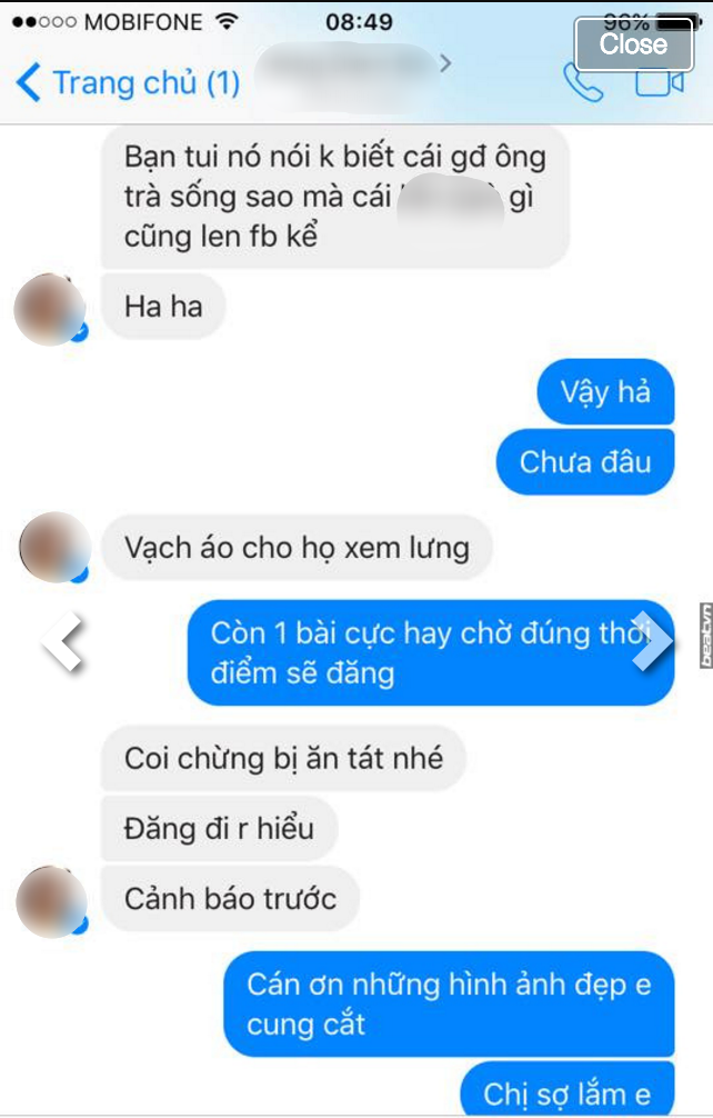 Ngỡ đùa mà thật: Bồ nhí của chồng nhắn tin hăm doạ, dằn mặt người thân của vợ - Ảnh 2.