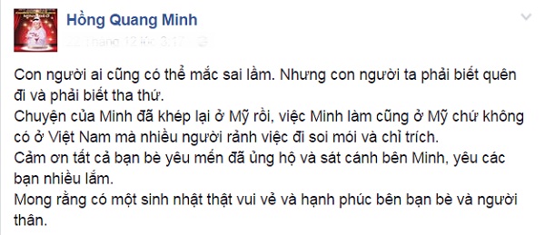 Minh Béo lên tiếng nhưng vẫn chưa xin lỗi