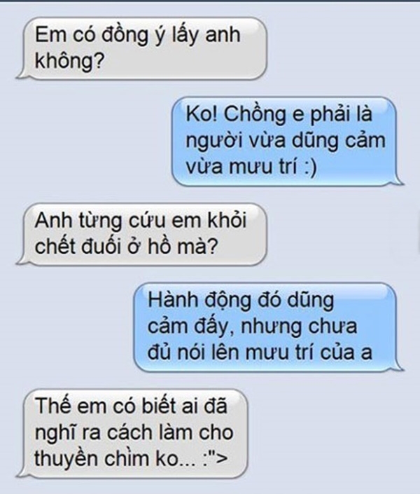 “Cạn lời” với những tin nhắn tỏ tình “bá đạo” của các “thánh ế”