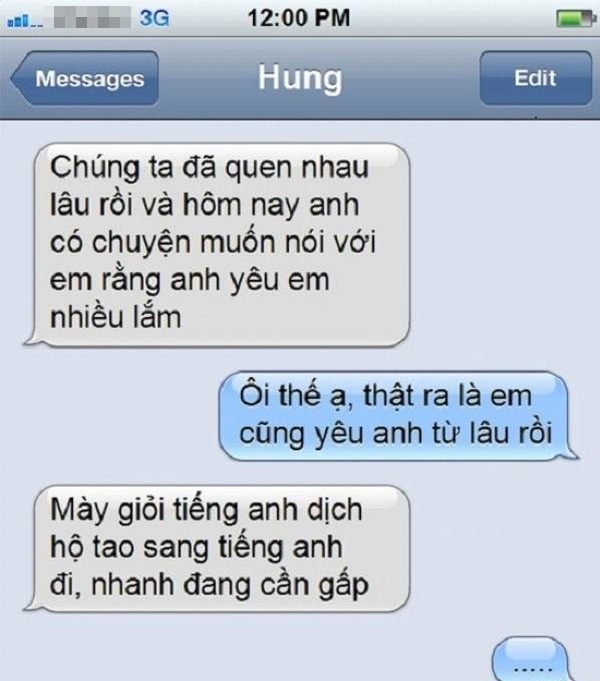 “Cạn lời” với những tin nhắn tỏ tình “bá đạo” của các “thánh ế”