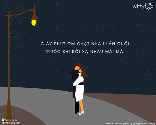 Đừng bao giờ chia tay khi còn yêu nhau!