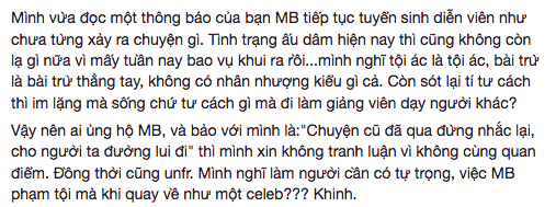 Khó tin! Minh Béo tự xưng “danh hài” đăng tuyển học viên diễn xuất