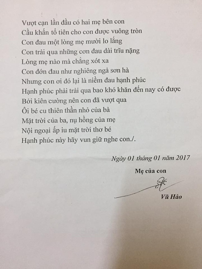 Bà mẹ chồng làm thơ tặng con dâu và bữa ăn ‘ở cữ’ chu đáo khiến không ít chị em ước ao