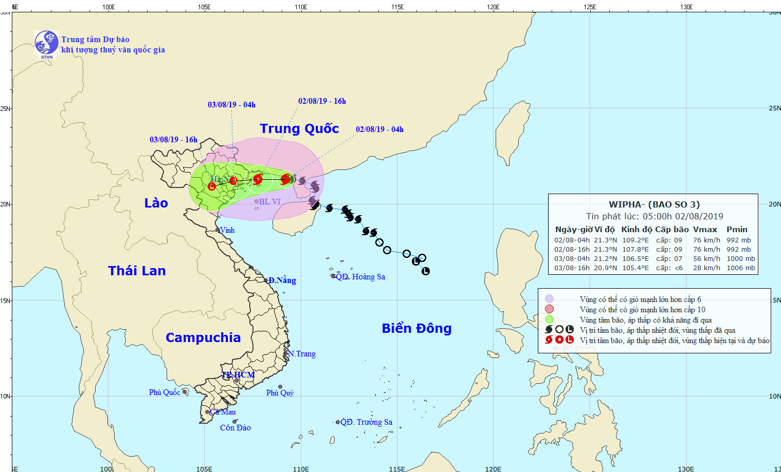 TIN MỚI: Bão số 3 đổi hướng, sẽ đổ bộ từ Quảng Ninh đến Thái Bình